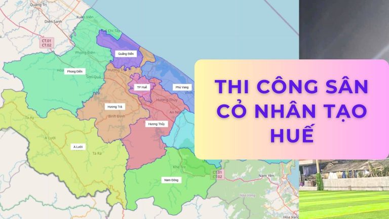 thi công sân cỏ nhân tạo tại Huế